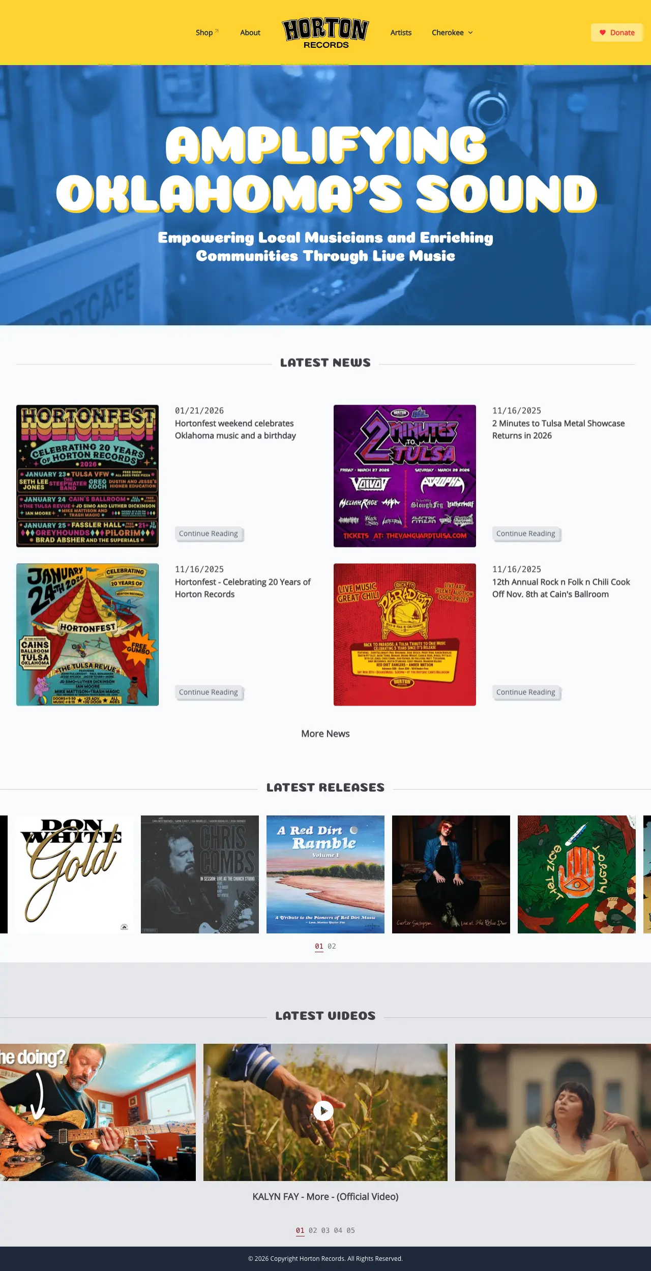 Websites screenshot