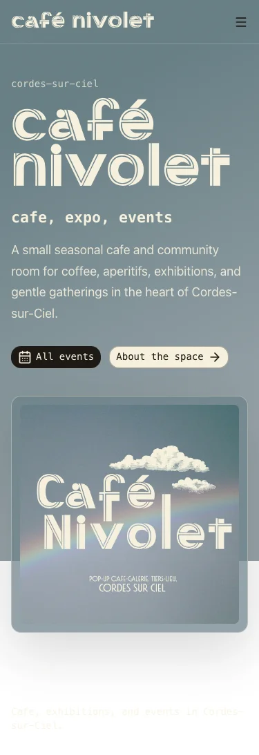 Café Nivolet screenshot mobile